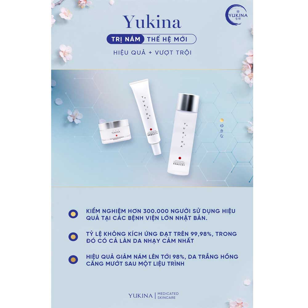 Tinh Chất Trắng Da Mờ Nám Yukina Whitening Deep Treatment Serum 50g 5