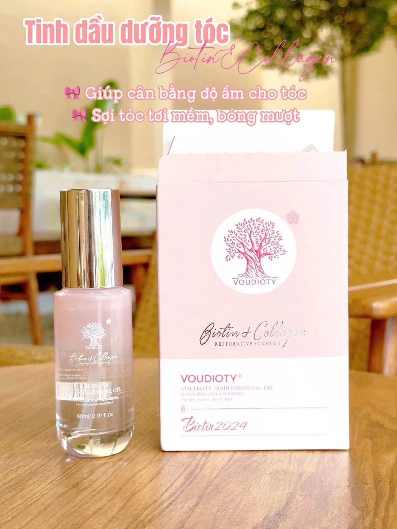 Tinh Dầu Dưỡng Tóc Voudioty Biotin Collagen&nbsp;60ml