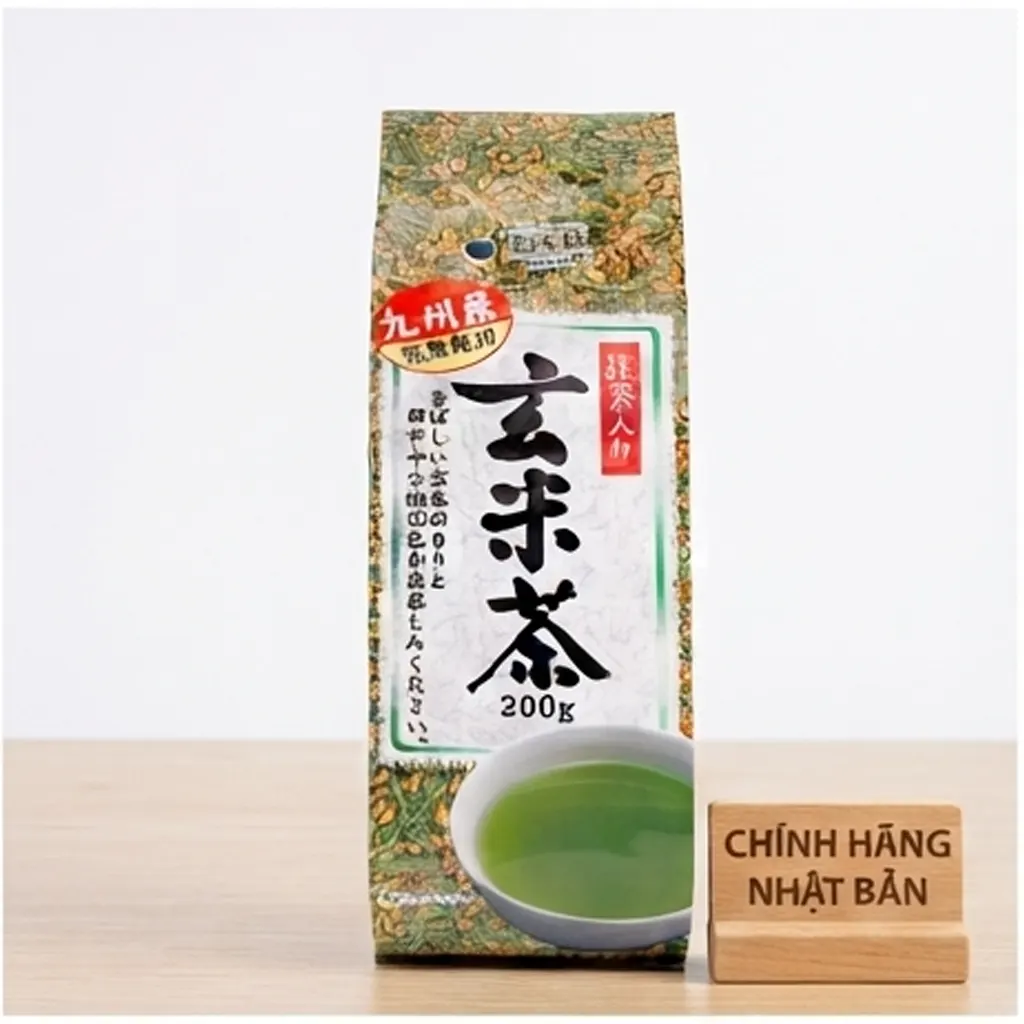 Trà xanh gạo lứt Nhật Bản Kunitaro 200g chính hãng nhập khẩu