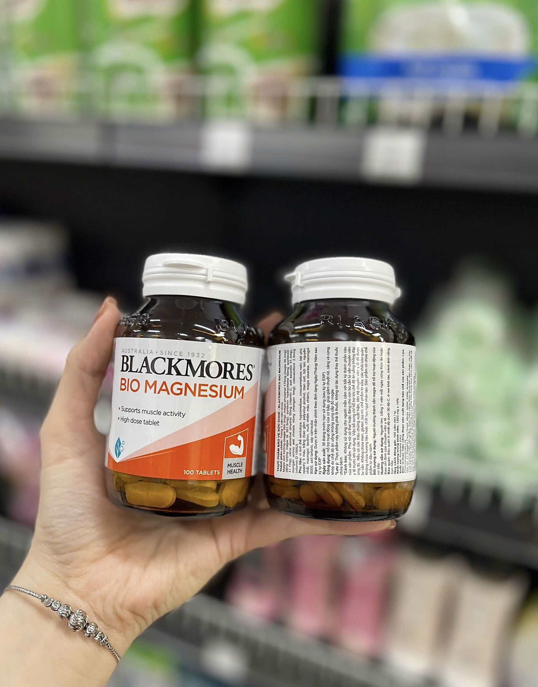 Viên uống bổ sung Magie Blackmores Bio Magnesium 100 Tablets 9