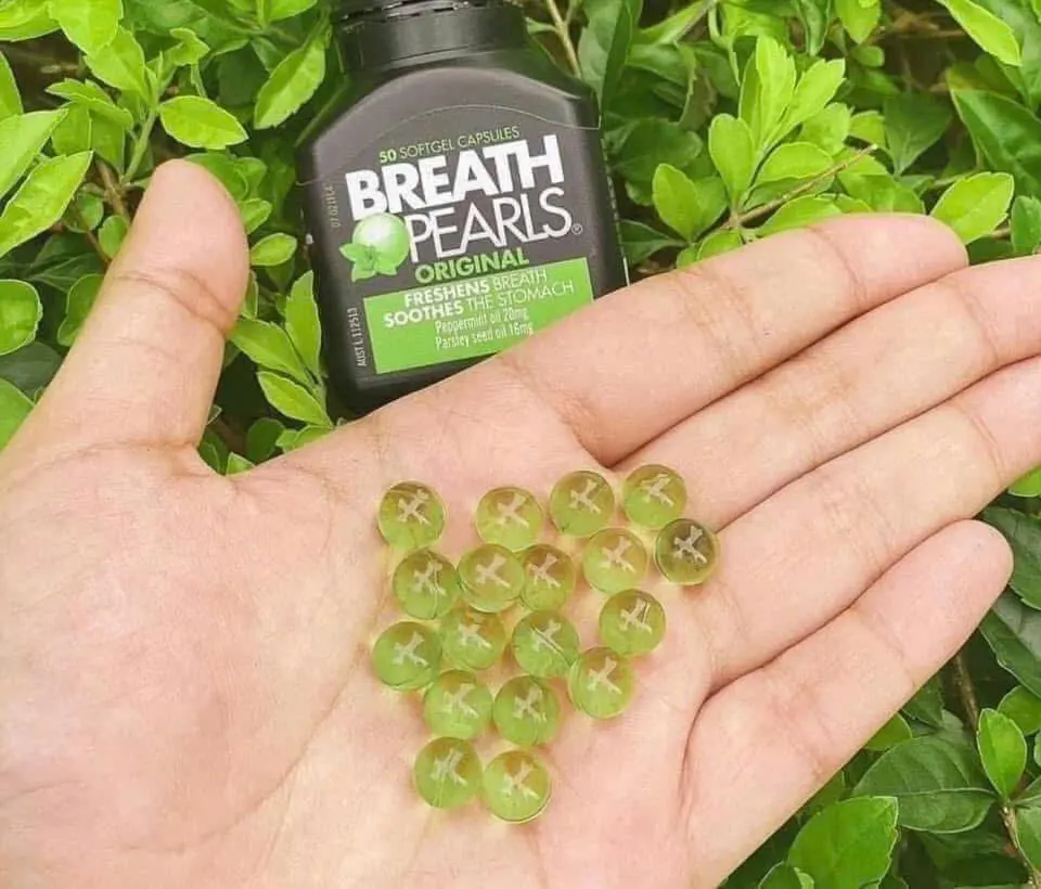 Hộp viên uống Breath Pearls 50 viên dạng nang mềm