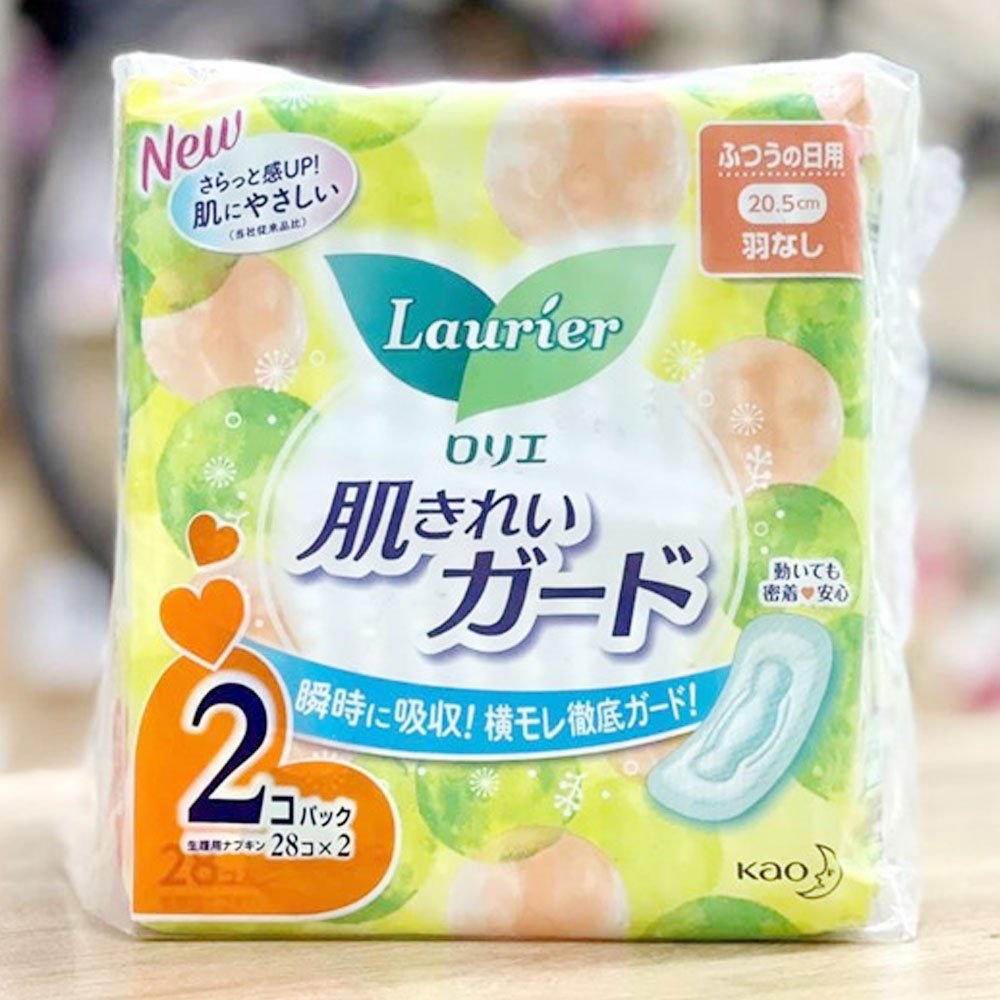 Băng Vệ Sinh Laurier Ban Ngày Không Cánh (Nhật Bản) - Bịch 2 gói 56 miếng 4