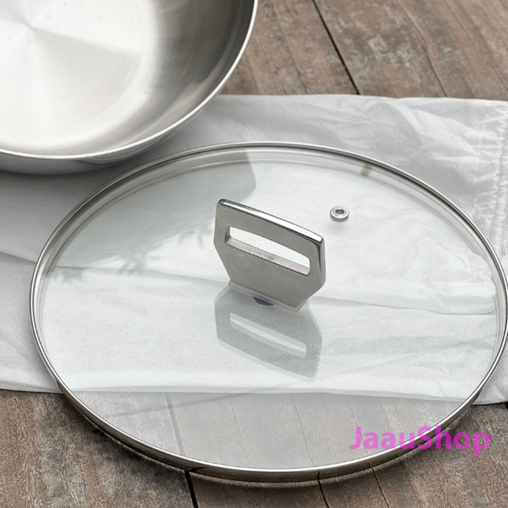 Chảo Inox 316 Liền Khối 5-Ply Premium Kaiyo - Sâu Lòng Có Vung Kính 26cm (Mã KIW-3826) 9