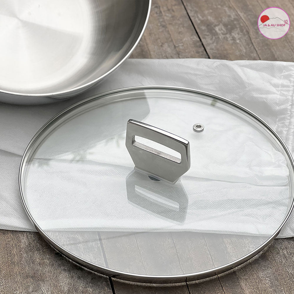 Chảo Inox 316 Liền Khối 5-Ply Premium Kaiyo - Sâu Lòng Đường Kính Vung 20cm 5