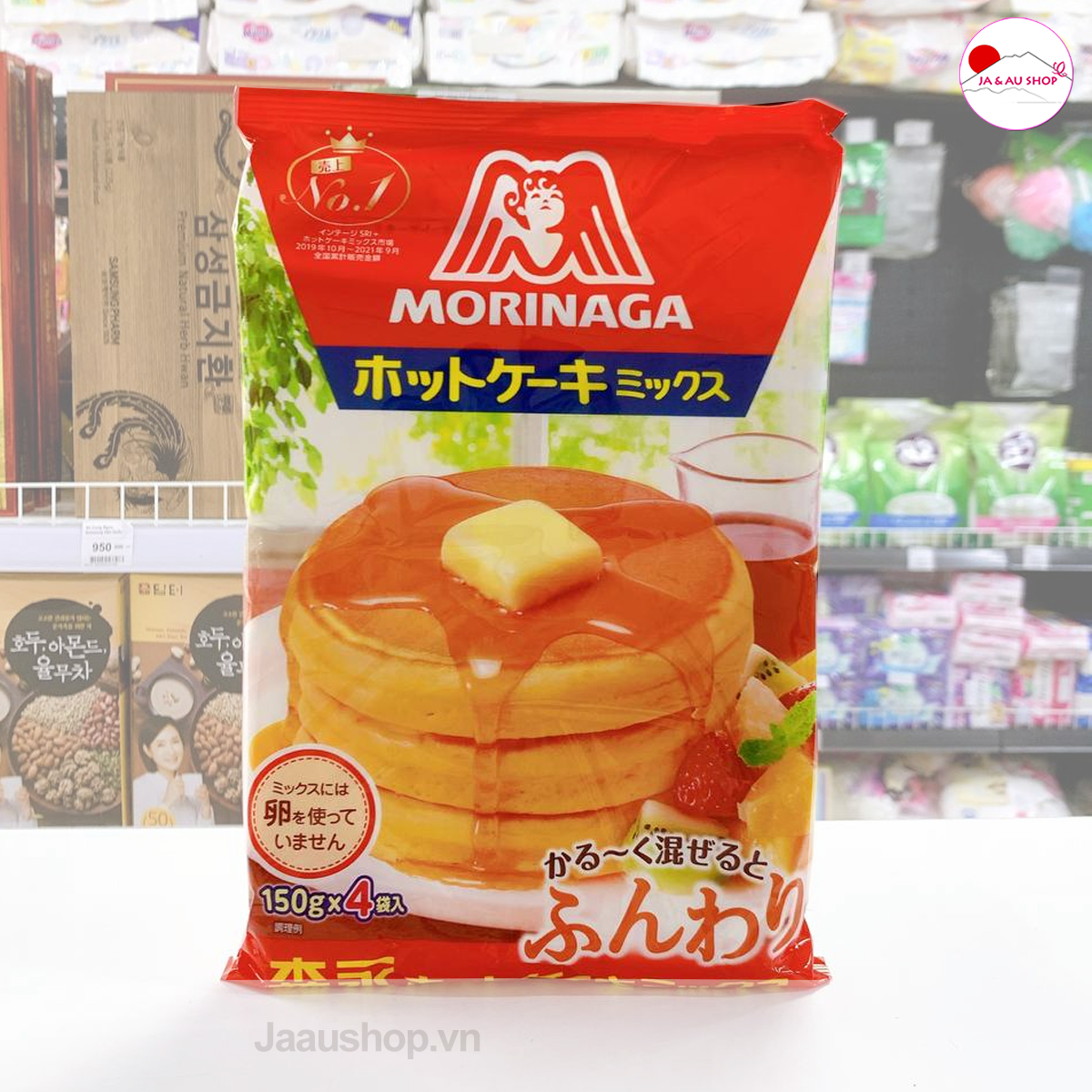 Thông tin sản phẩm Bột làm bánh Hot Cake Morinaga Nhật Bản - Túi 600g (Mix 150g x 4 túi)