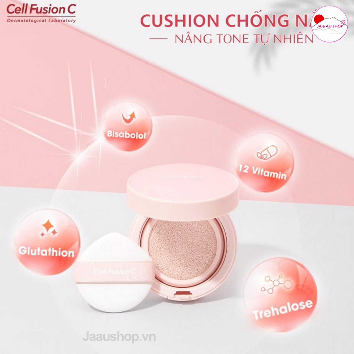 Thông tin sản phẩm Cushion Chống Nắng Nâng Tone Tự Nhiên - Cell Fusion C Toning Sun Cushion SPS50+/PA++++ 13g