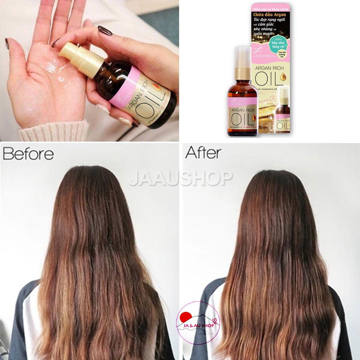 Những Ưu điểm của Dầu Dưỡng Tóc Lucido-L Oil Rich Smooth