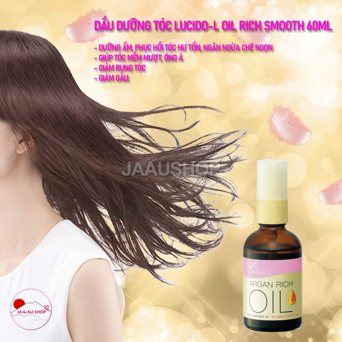 Dưỡng tóc Lucido-L Argan Rich Oil Smooth Nhật Bản 60ml 7