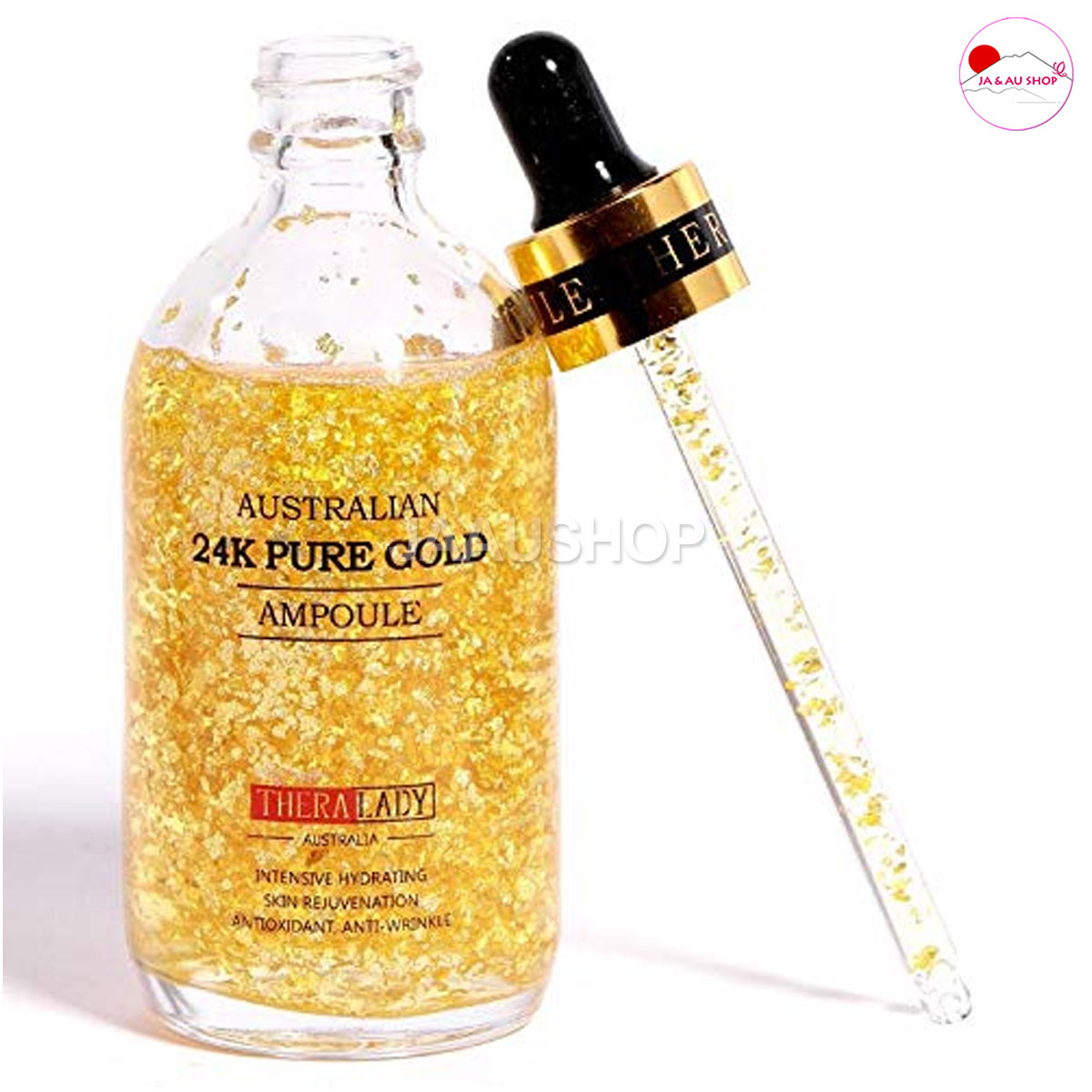 Review Tinh chất dưỡng da Vàng 24k Pure Gold Ampoule THERALADY Kèm Thanh Lăn