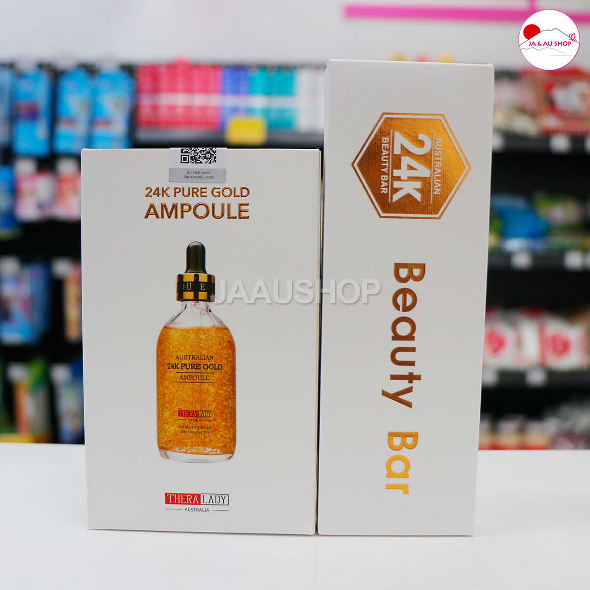 Giới thiệu Serum Vàng 24k Pure Gold Ampoule THERALADY Kèm Thanh Lăn Beauty Bar