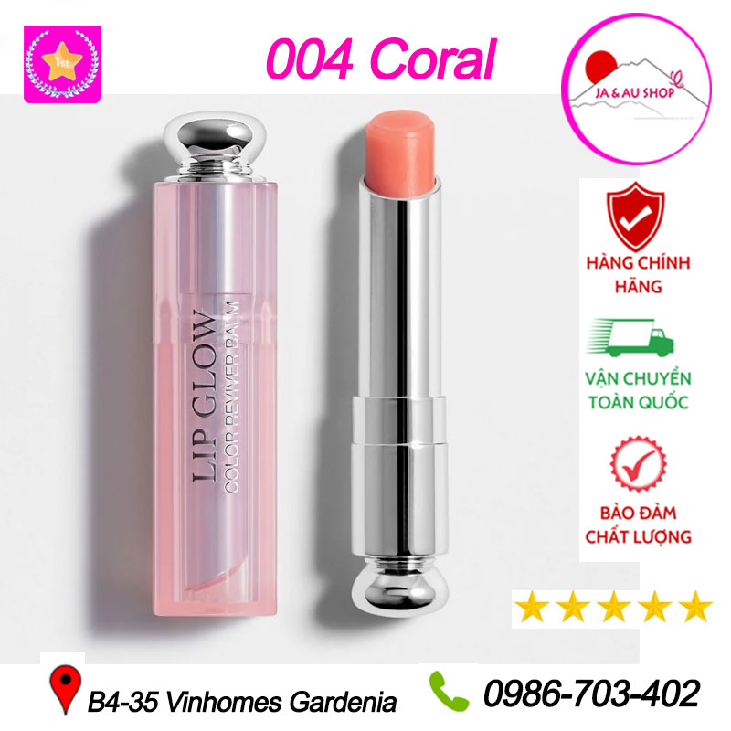 Son Dưỡng Dior Addict Lip Glow Full Box Coral