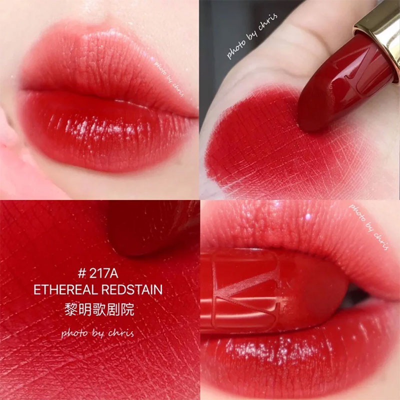 Son Rosso Valentino Satin Lipstick Mini 1g - 217A Ethereal Red 7