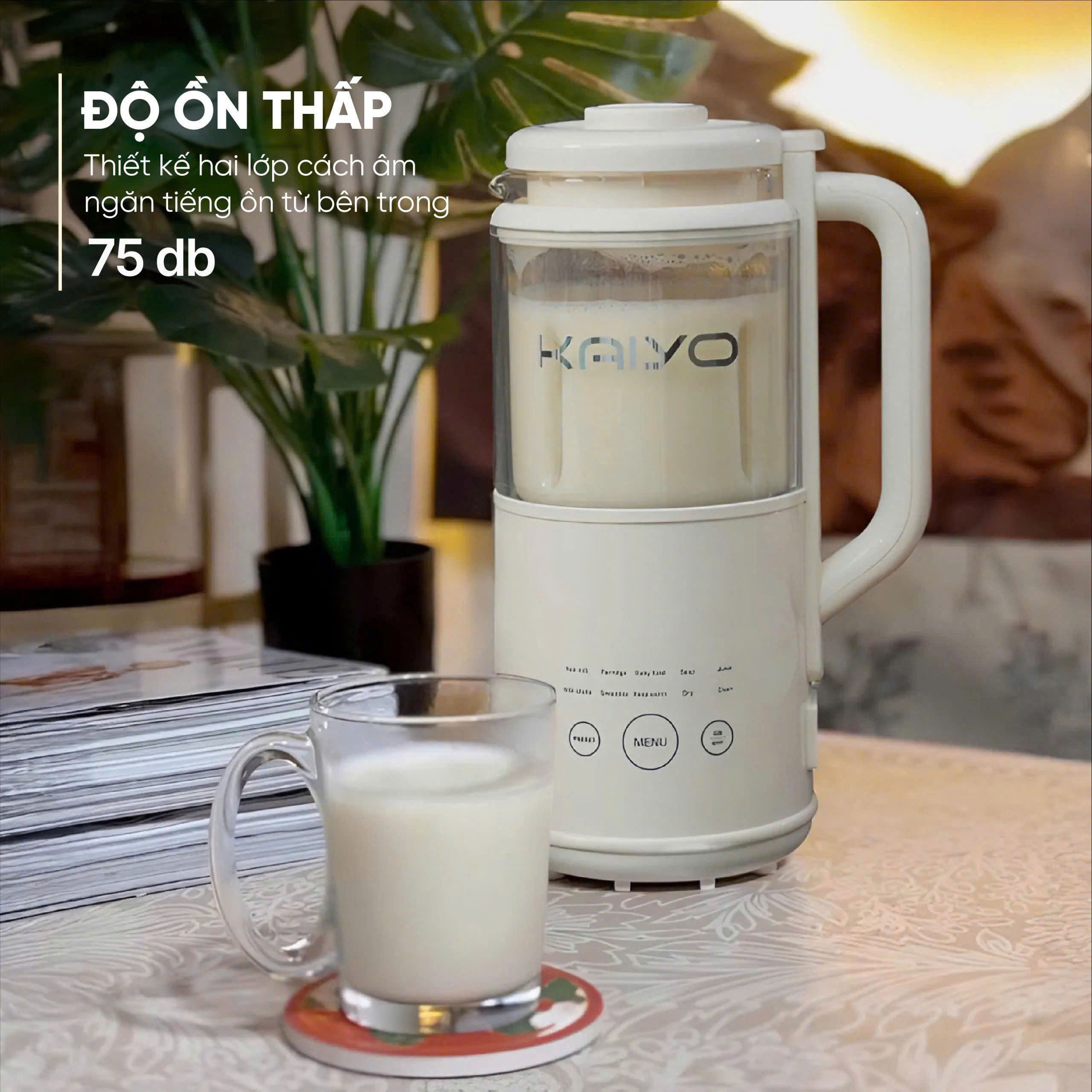 Máy làm sữa hạt đa năng Kaiyo KNM-4113 1000ml 10