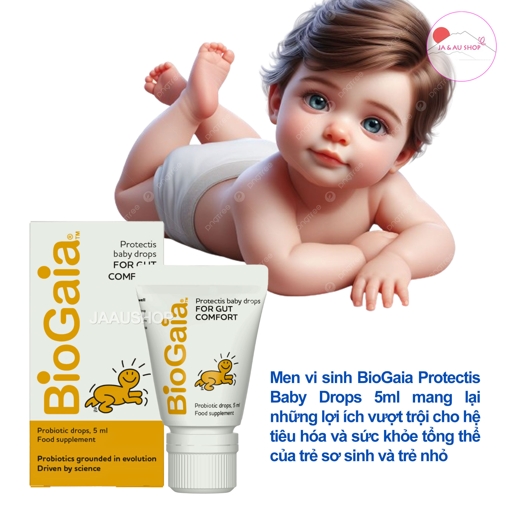 Công dụng của Men Vi Sinh BioGaia Protectis Baby
