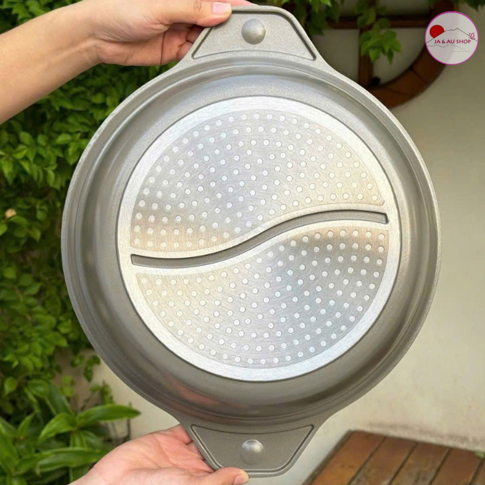 Nồi Lẩu 2 Ngăn Kaiyo 26cm - Nhôm đúc nguyên khối 7