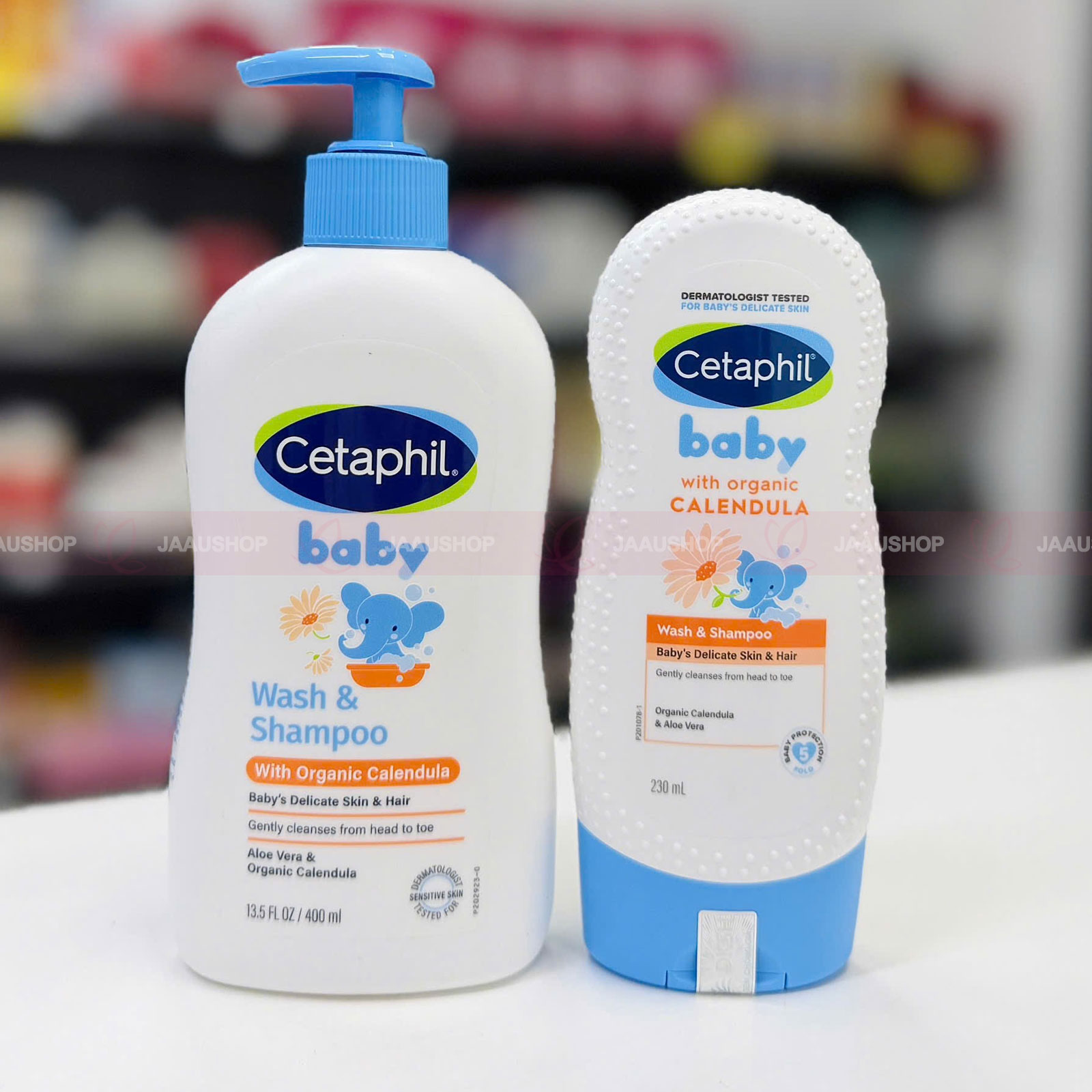 Sữa tắm gội cho bé Cetaphil Baby hoa cúc Calendula Đức 10