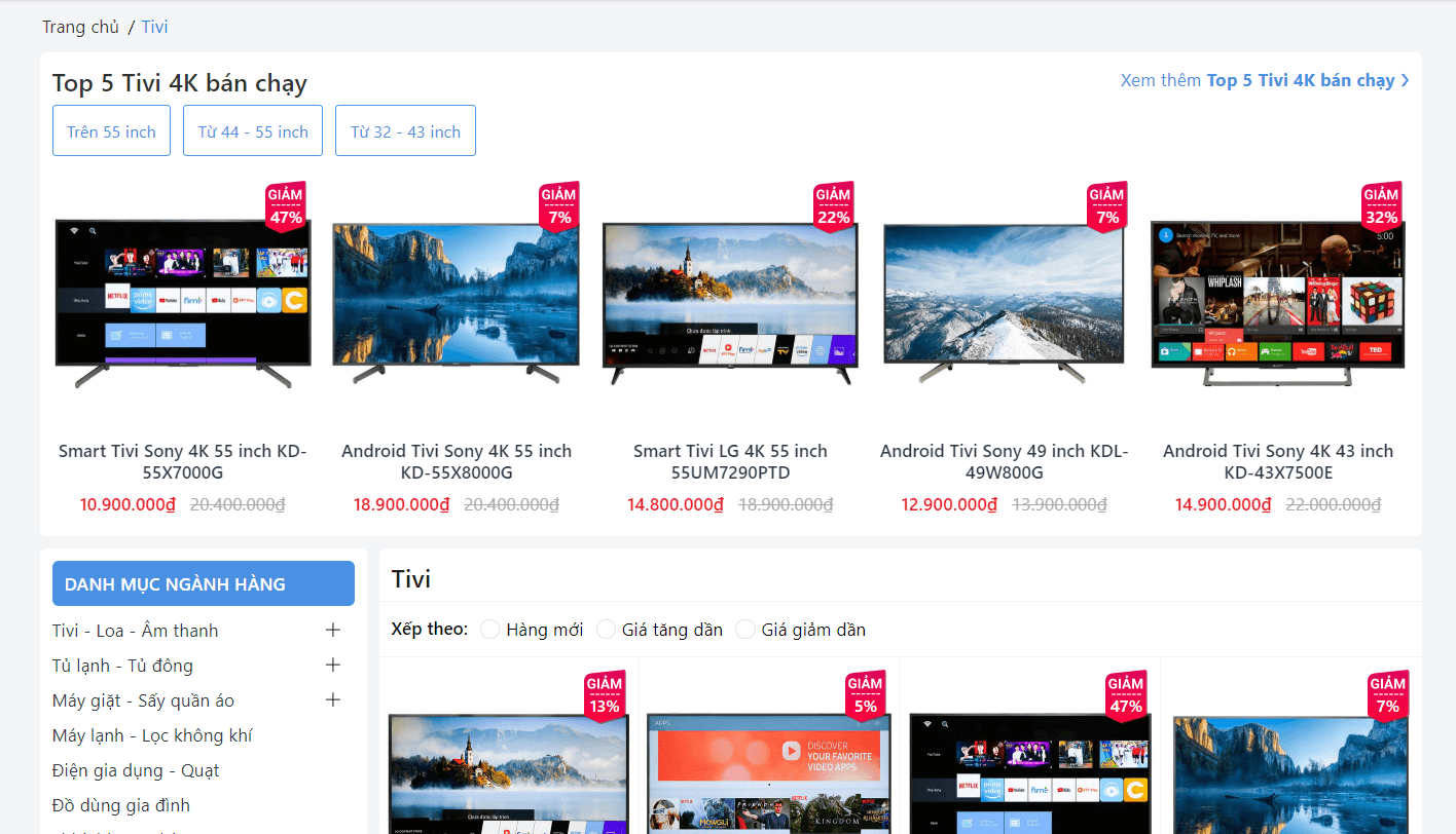 Evo Điện Máy bán chạy