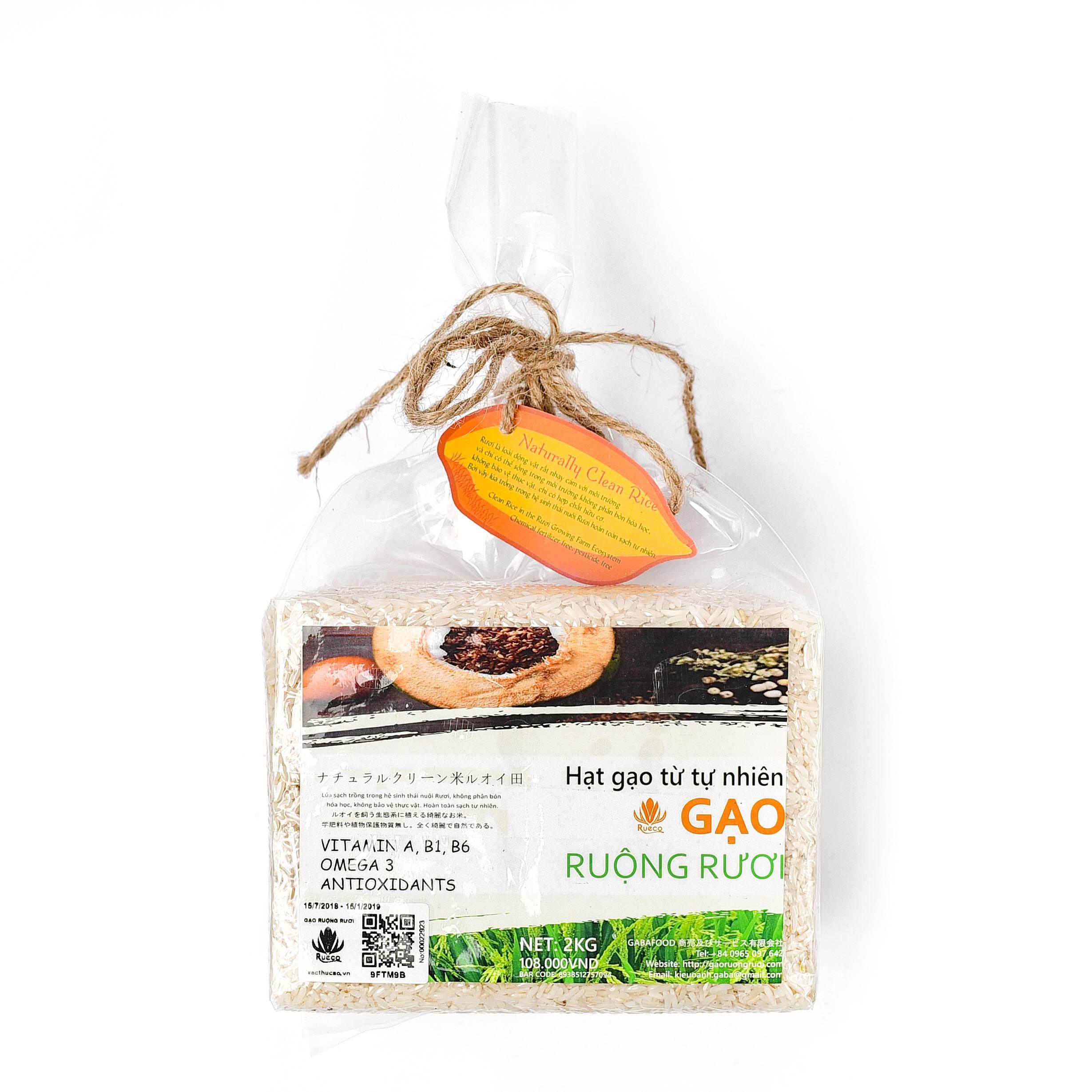 Gạo Tẻ Xát Dối Ruộng Rươi 2KG