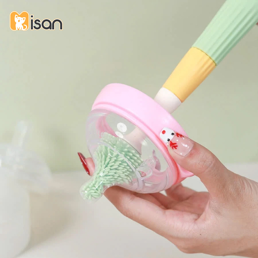 Cọ bình sữa silicon Misan 4 chi tiết (có đế)