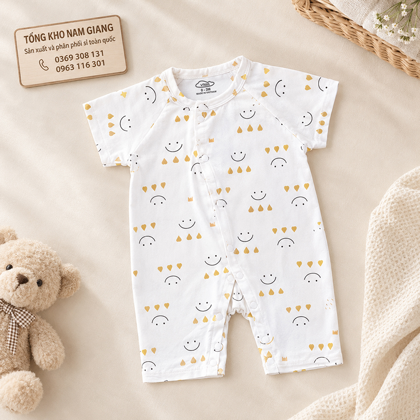 Body sơ sinh cộc tay petit VTKids VTBODY16