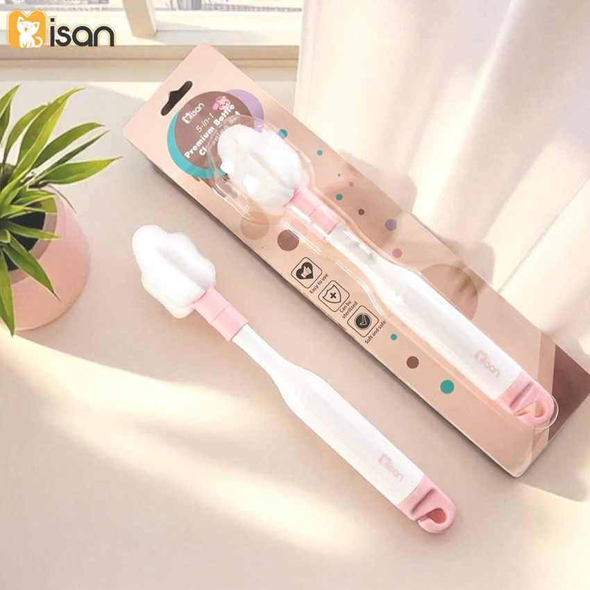 Cọ bình sữa xốp Misan đa năng 5in1