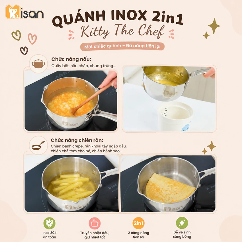 Quánh inox 304 Misan