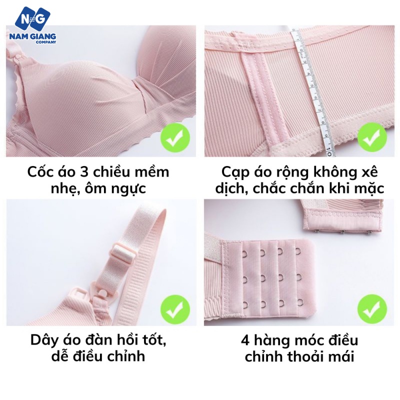 Áo ngực cho con bú định hình mẫu tăm nơ