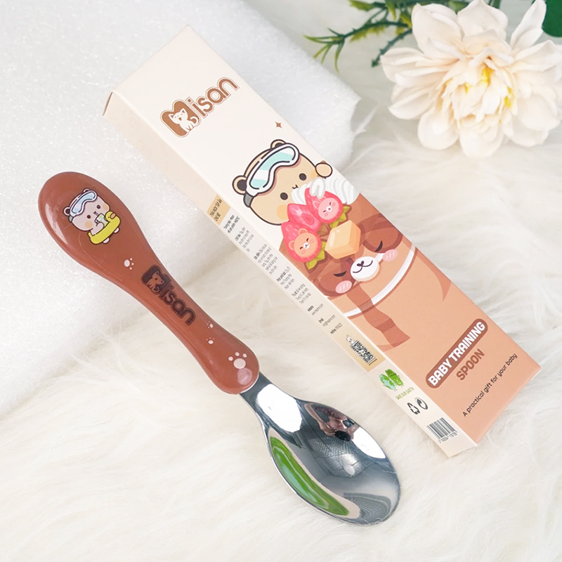 Thìa ăn dặm inox 304 Misan cho bé