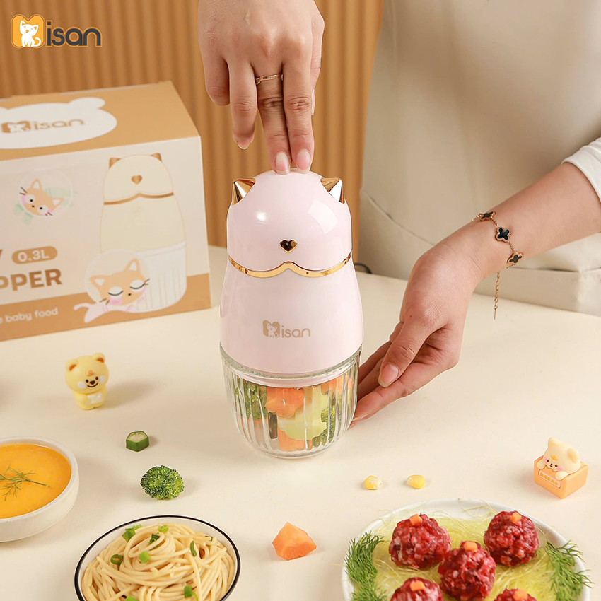 Máy xay đa năng misan 8 lưỡi 300ml