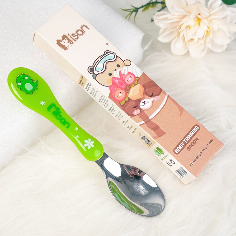 Thìa ăn dặm inox 304 Misan cho bé