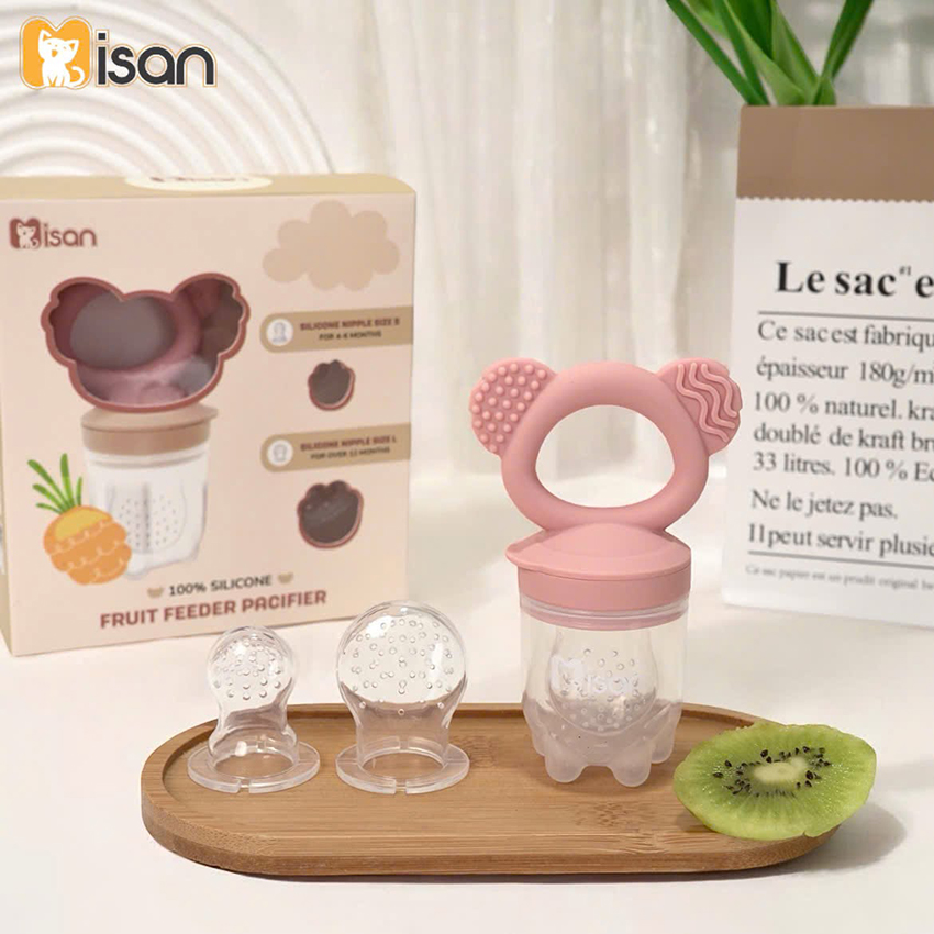 Túi nhai ăn dặm Misan hình gấu
