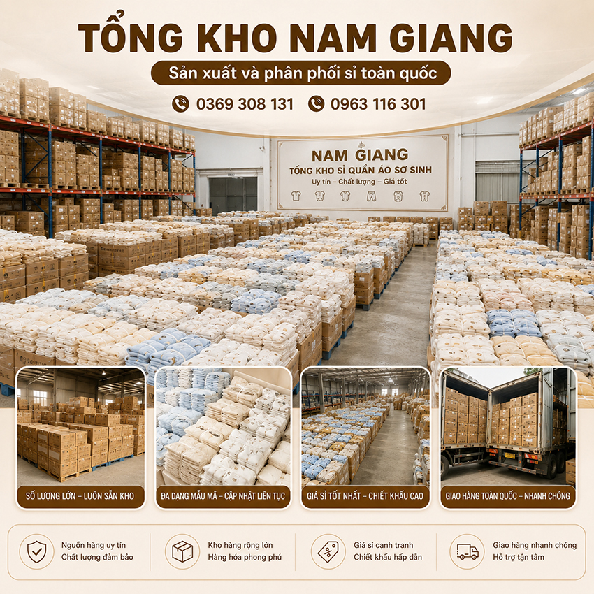 Quần đùi sơ sinh thun lạnh VTkids VTQ3