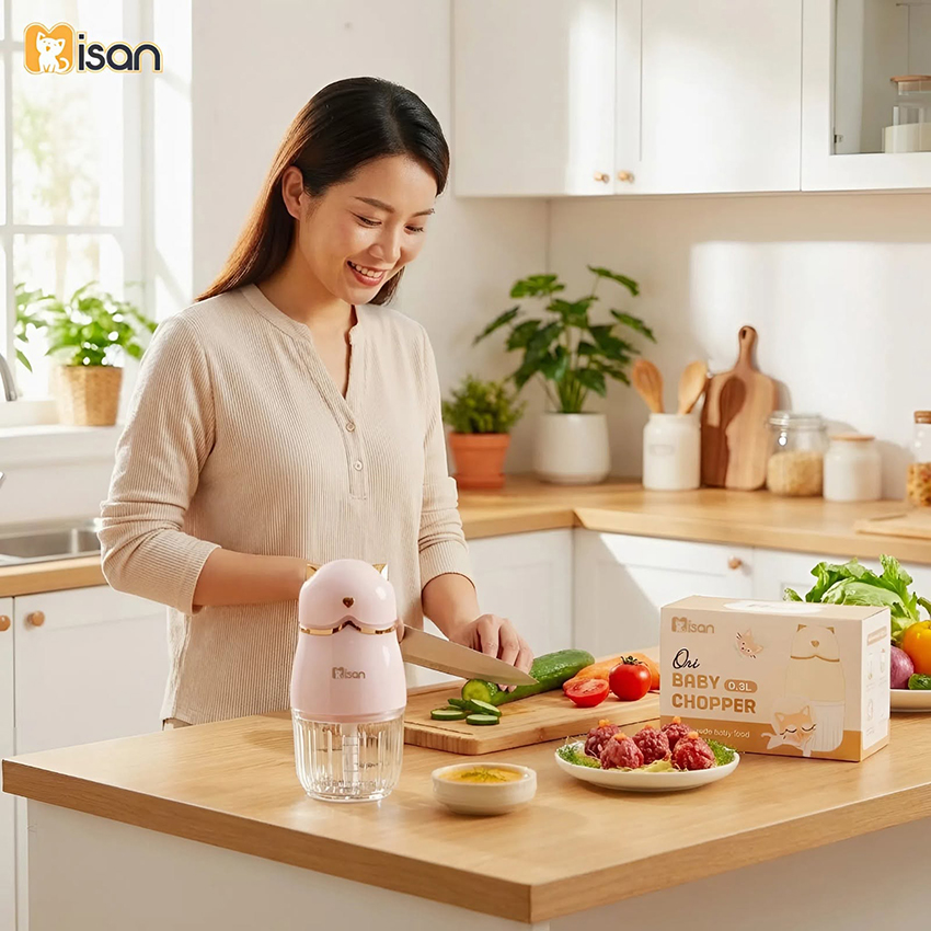 Máy xay đa năng misan 8 lưỡi 300ml
