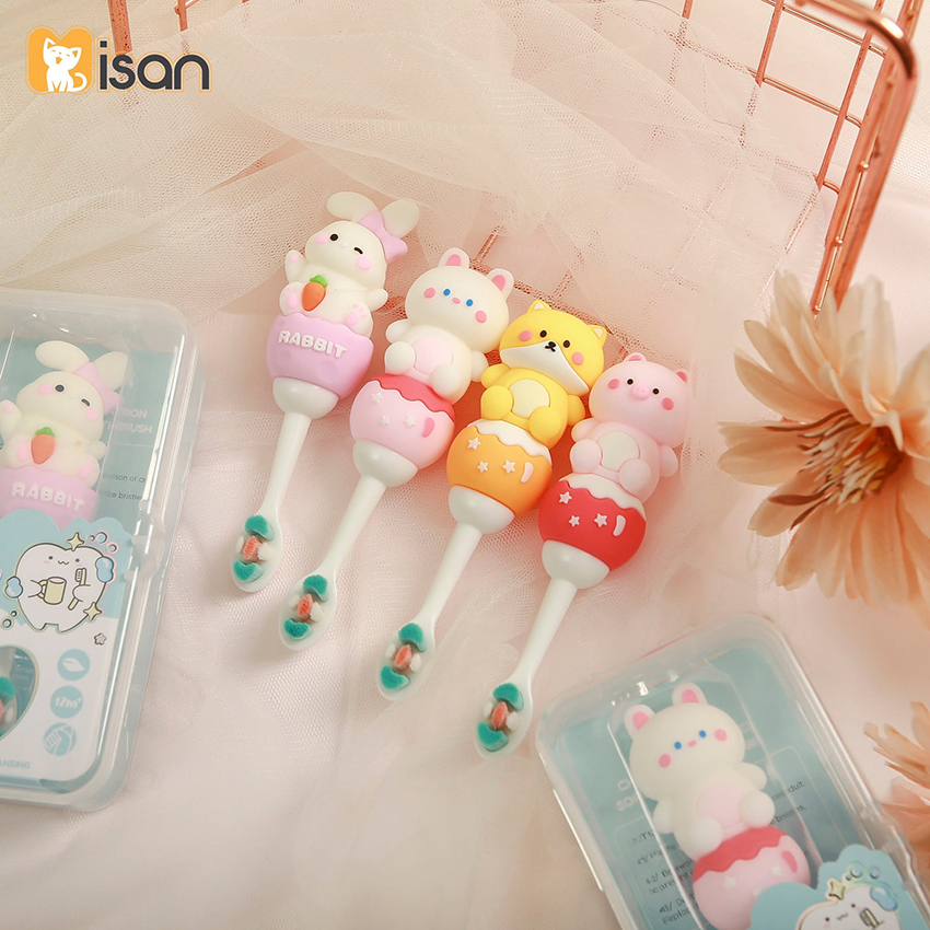 Bàn chải đánh răng Misan lông tơ hình thú