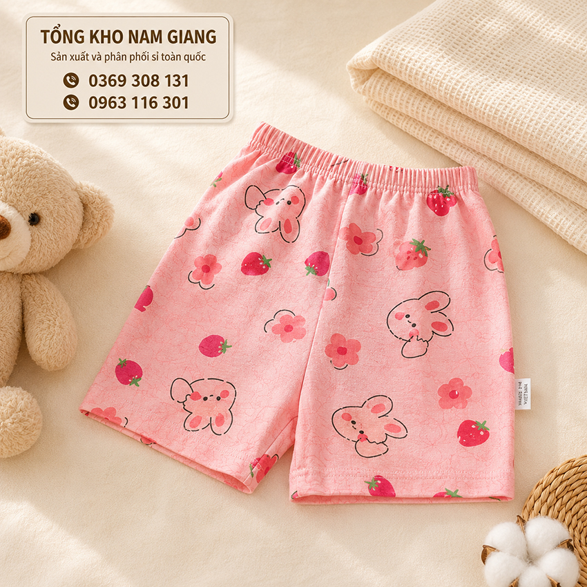 Quần đùi sơ sinh thun lạnh VTKids VTQ1