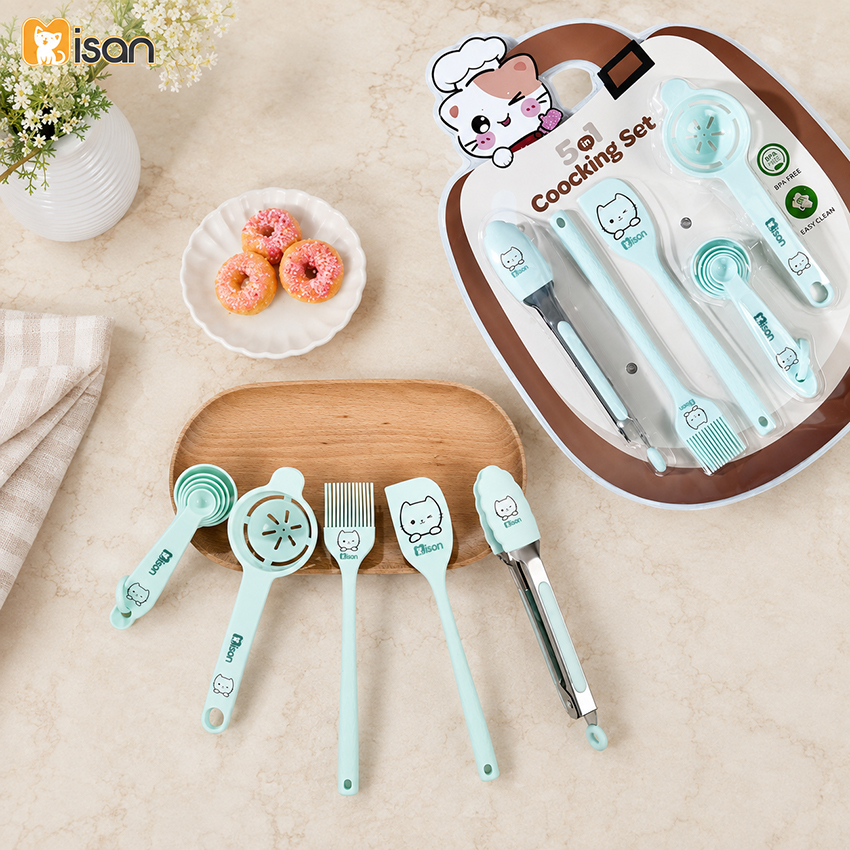 Bộ dụng cụ chế biến ăn dặm Misan 5in1