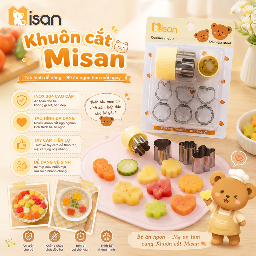 Khuôn cắt rau củ Misan