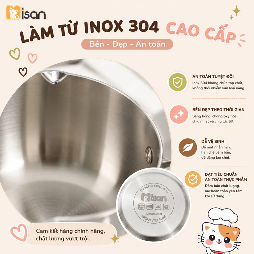 Quánh inox 304 Misan