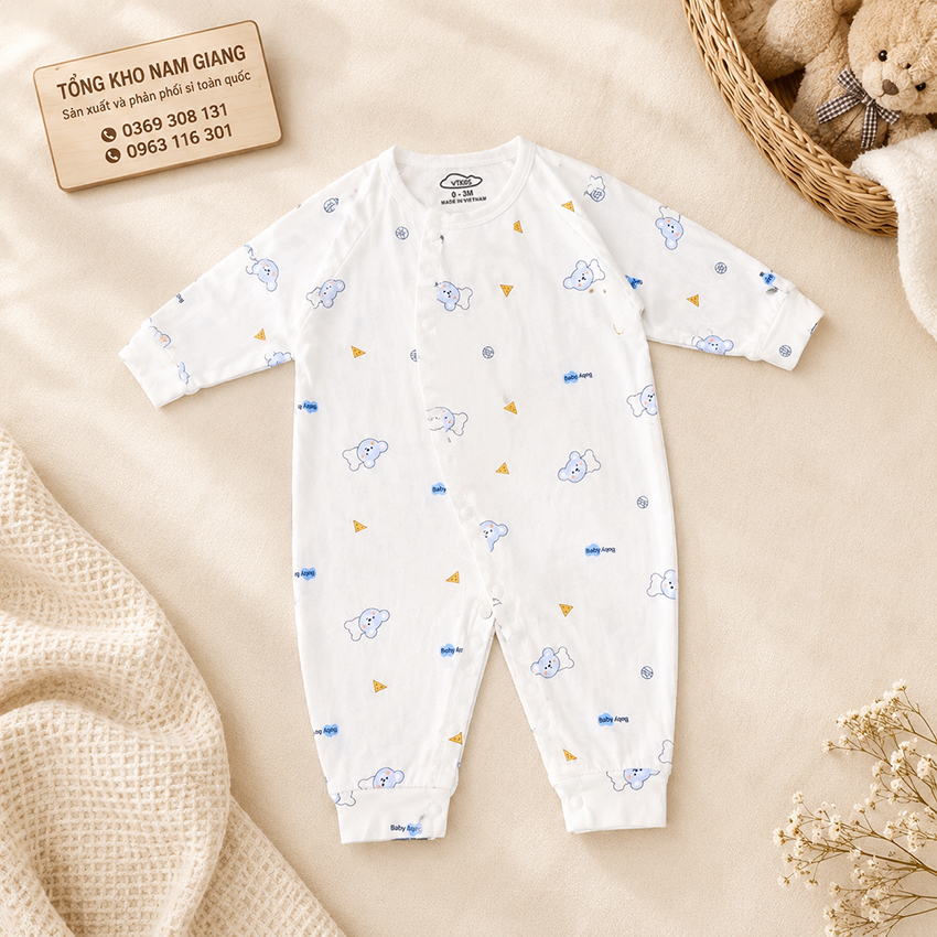 Body dài tay thun lạnh VTKids VTBODY9