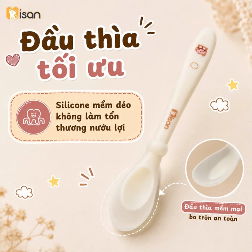 Thìa mềm silicon Misan