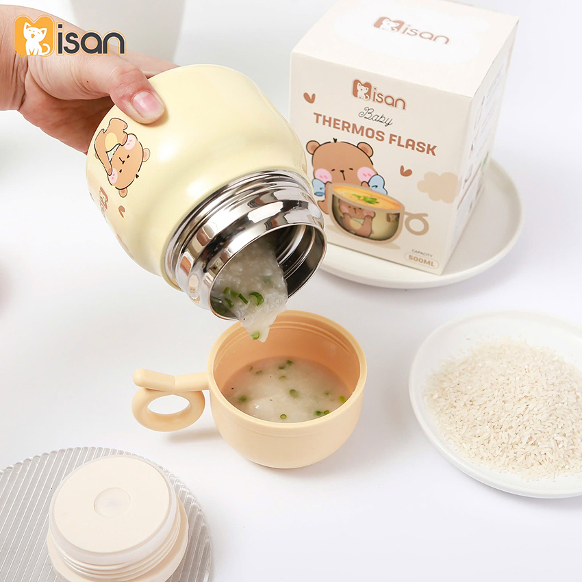 Bình ủ cháo inox 316 Misan 500ml