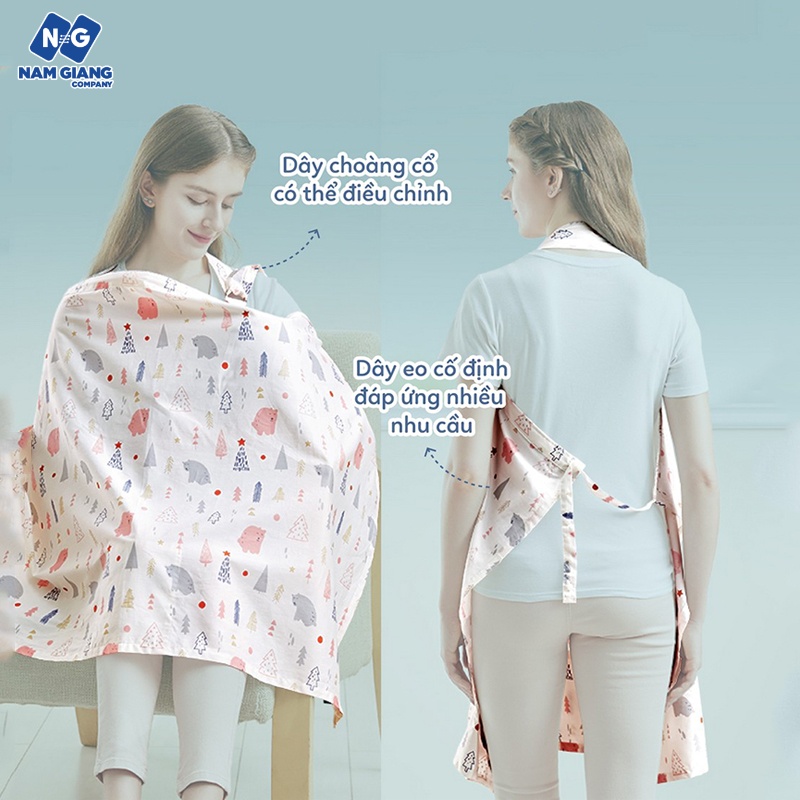 Áo choàng, khăn choàng cho bé bú