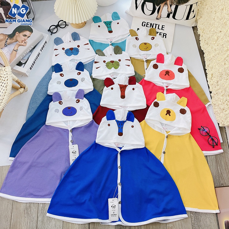 Áo choàng chống nắng cotton cho bé