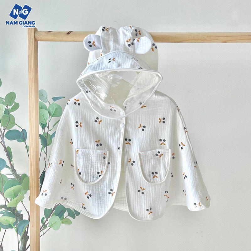 Áo choàng xô muslin tắm, đi chơi chống giọt bắn