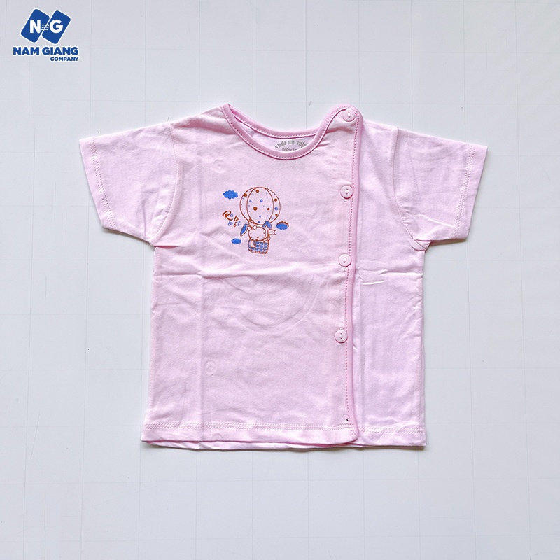 Áo cộc sơ sinh cài lệch màu Thái Hà Thịnh B1