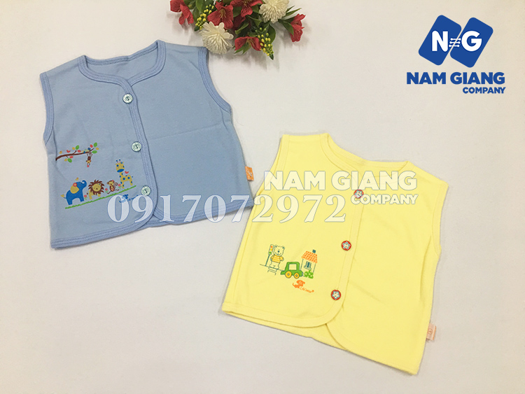 Áo gile nỉ MINTU cho bé sơ sinh