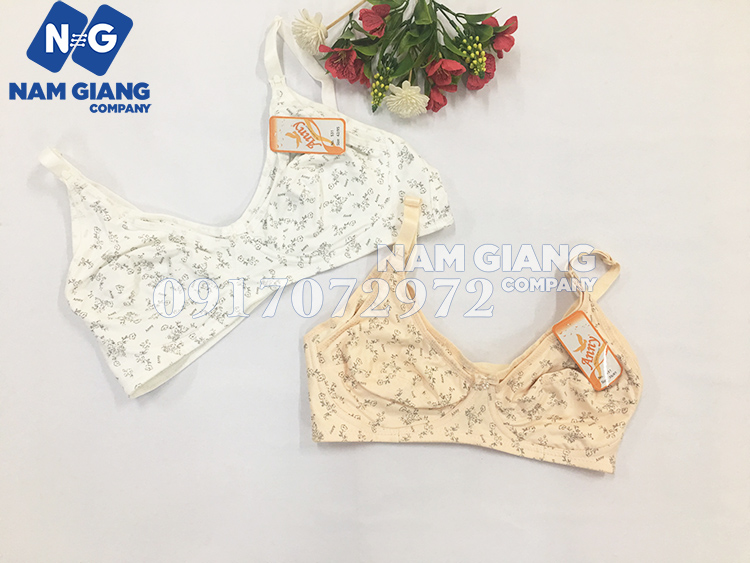 Áo ngực cho con bú in hình cotton