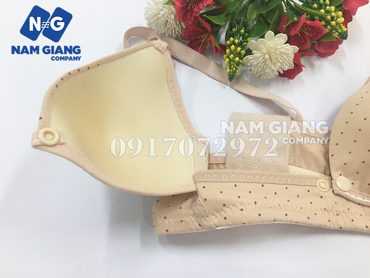 Áo ngực cho con bú chấm bi có đệm
