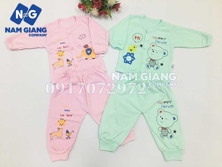 Áo sơ sinh dài tay Carter cotton Minh Đức