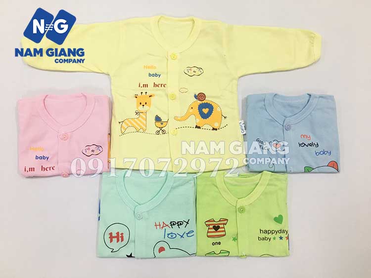 Áo sơ sinh dài tay Carter cotton Minh Đức